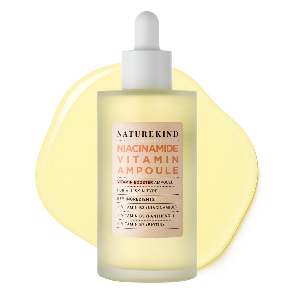 NATUREKIND Niacinamide Vitamin Large Sensitive Korean Skincare Cosmetics Ampoule, 100ml, Serum, Niacinamide, Panthenol, Glycerin, Capacity, Skin,