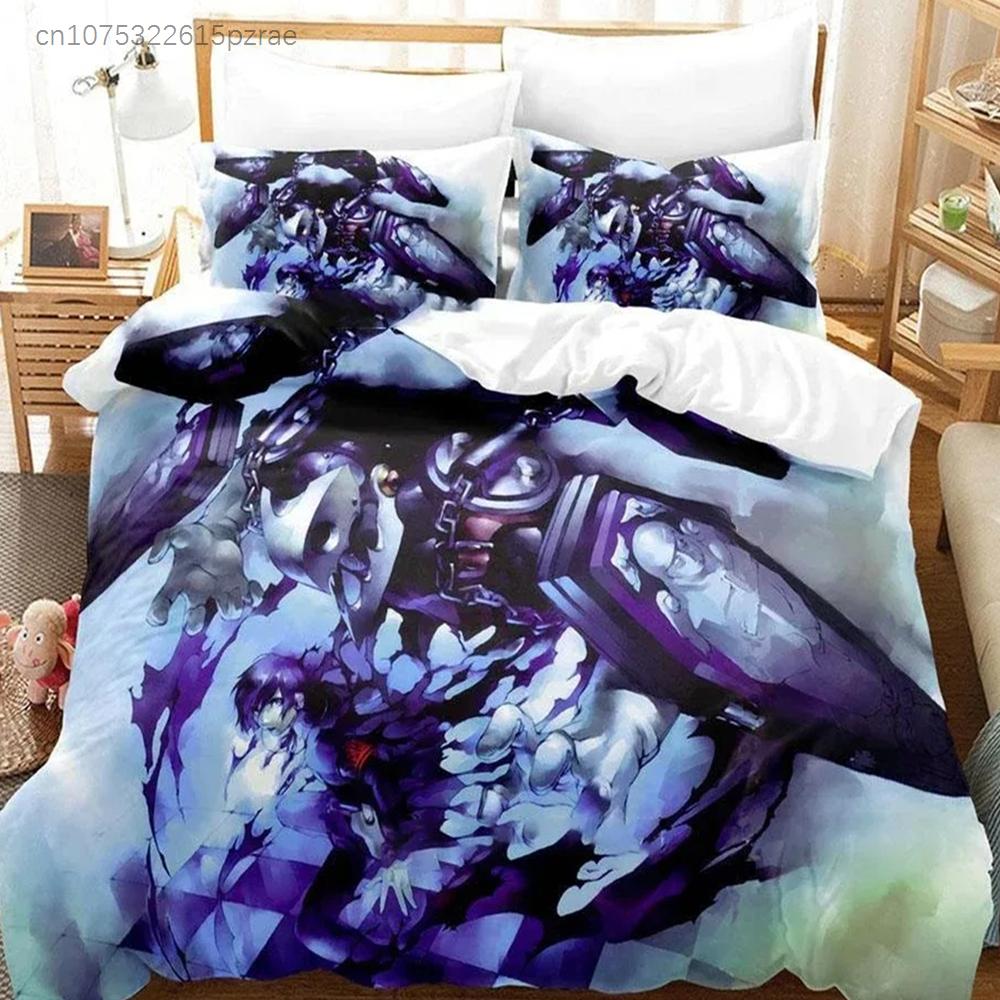 New Sci Fi Robot Anime Bedspread Single Twin Full Queen King Size Bed Cover For Adults Boys Bedroom Quilt Cover Pillowcase
