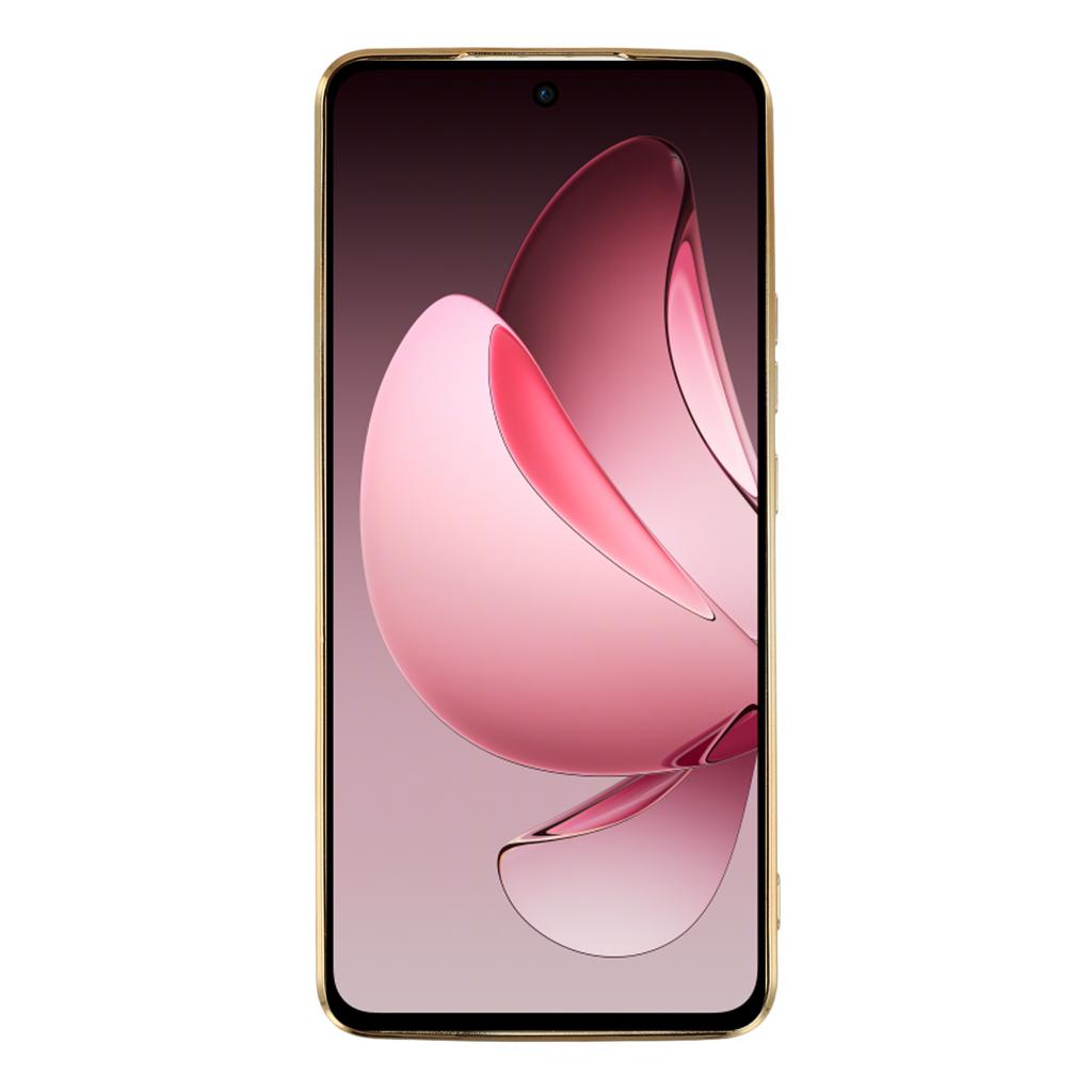 For Oppo Reno13 F 4G/5G Case Electroplating Soft TPU Phone Cover with Astronaut Hidden Kickstand