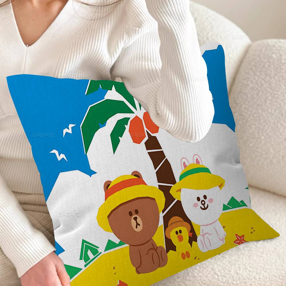 L-LINEF R-RIENDS Cushion Cover Decorative Pillow Sofa Home Decor case pillow cases