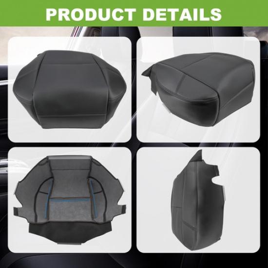 For Cadillac Escalade 2007 08 09 10 11 Driver Bottom Leather Seat Cover Black