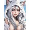 Hot Sexy Anime Beach Girl Canvas Posters and Prints Beautiful Manga Girl Canvas Painting Wall Art Pictures for Home Room Decor