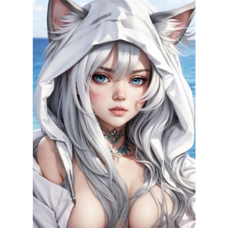 

Горячие сексуальные аниме-пляжные девушки на холсте постеры и принты красивая манга-девушка на холсте настенные художественные картины для домашнего декора комнаты 21cm×30cm NoFrame