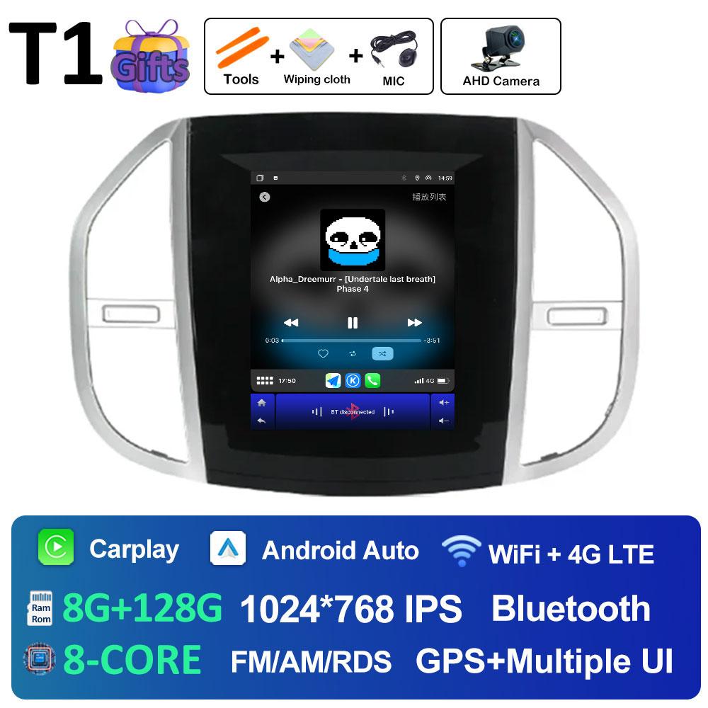 Android 14 Multimedia Video Radio Player For Mercedes Benz Vito 3 2014 2015 2016 2017 2018 2019 2020 Built-in GPS WiFi Rear View