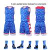 Ultra-fast Customizable Children's Basketball Team Jersey Set - Men's & Student Training Uniform