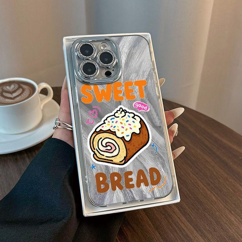 

Durable Cartoon Swiss Roll Case for Apple 11/13/14 Pro/15/16/17 Pro Max 17