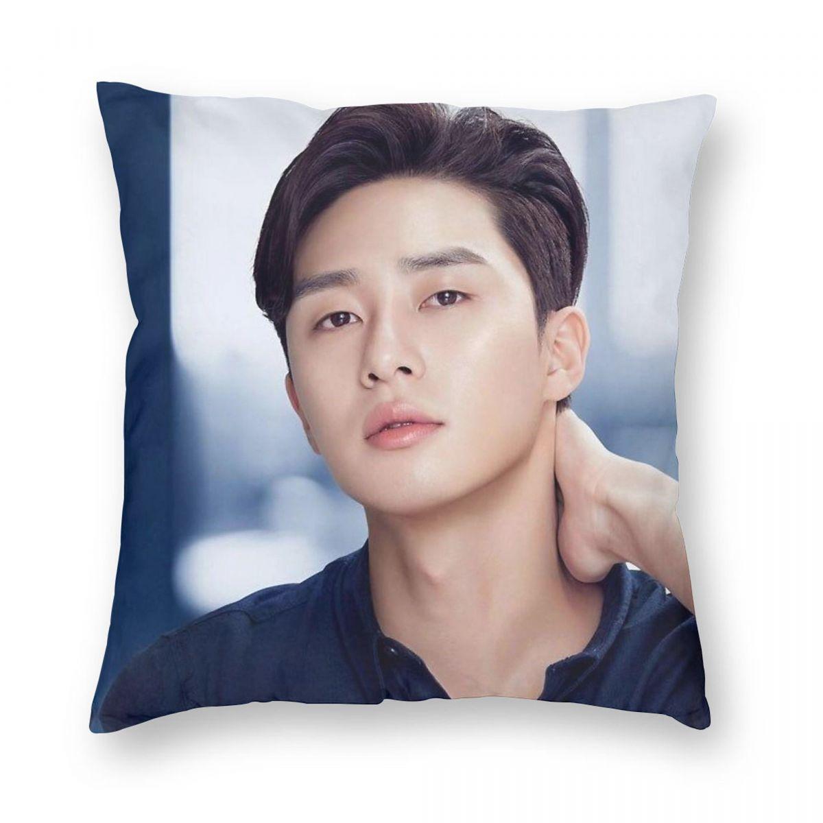 

Пак Со-Джун Актер Квадратная наволочка Полиэстер Лен Бархат Креативная Застежка-молния Декоративная наволочка Домашняя Подушка Чехол 18 12x12Inch