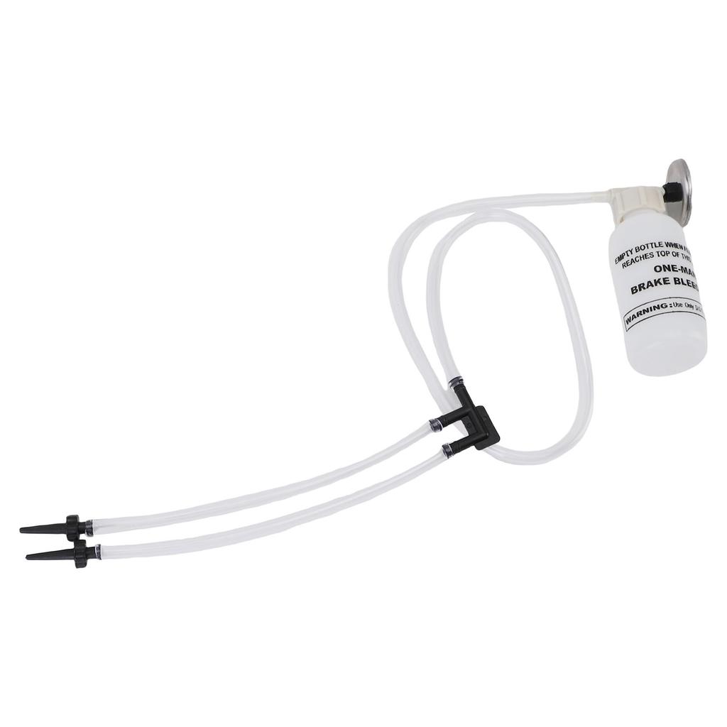 One Man Brake Bleeder Kit Rubber Brake Bleeder Bottle with Transparent Tube and Connector for Car