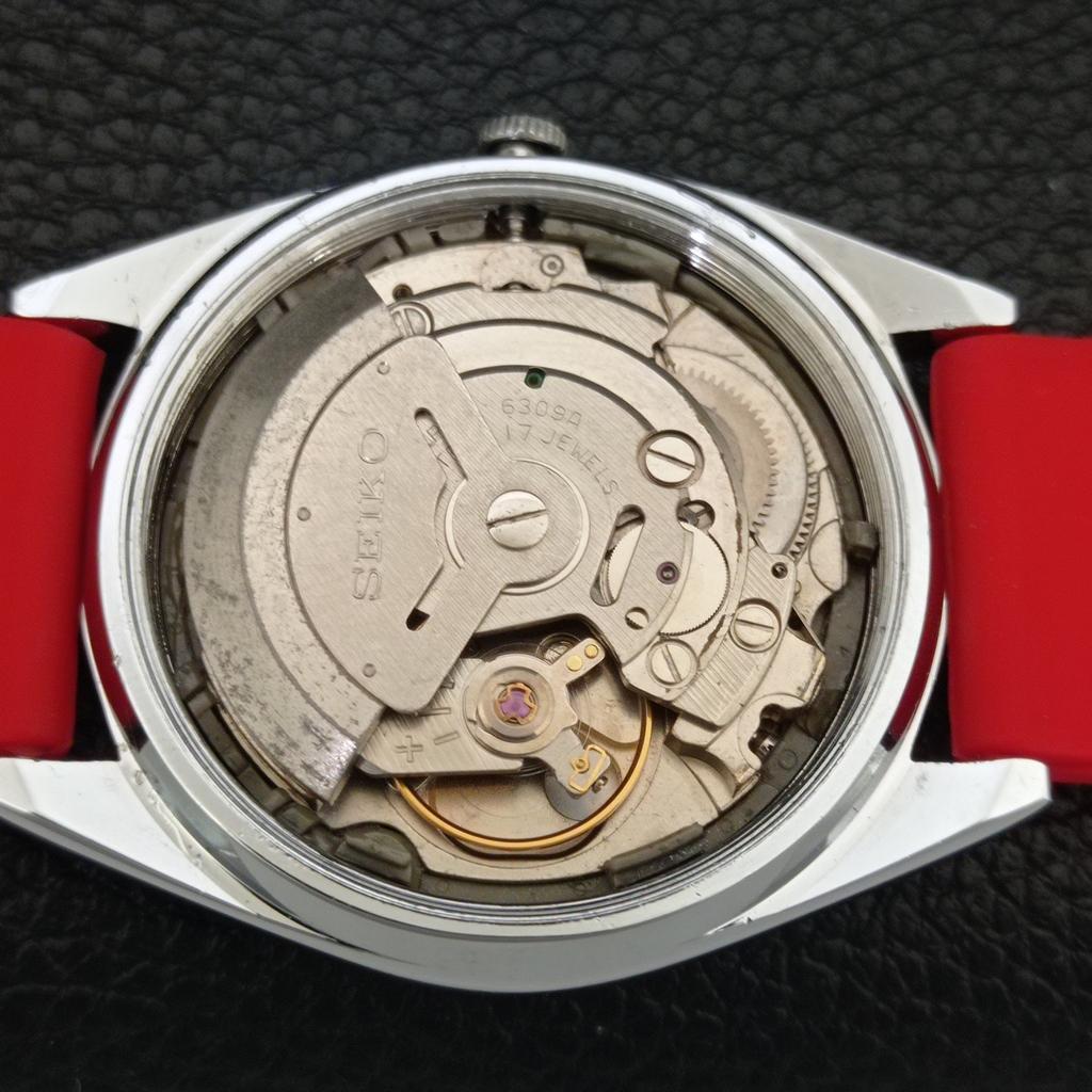REFURBISHED SEIKO 5 AUTOMATIC 6309A JAPAN MENS VINTAGE RED DIAL WATCH A442324-1