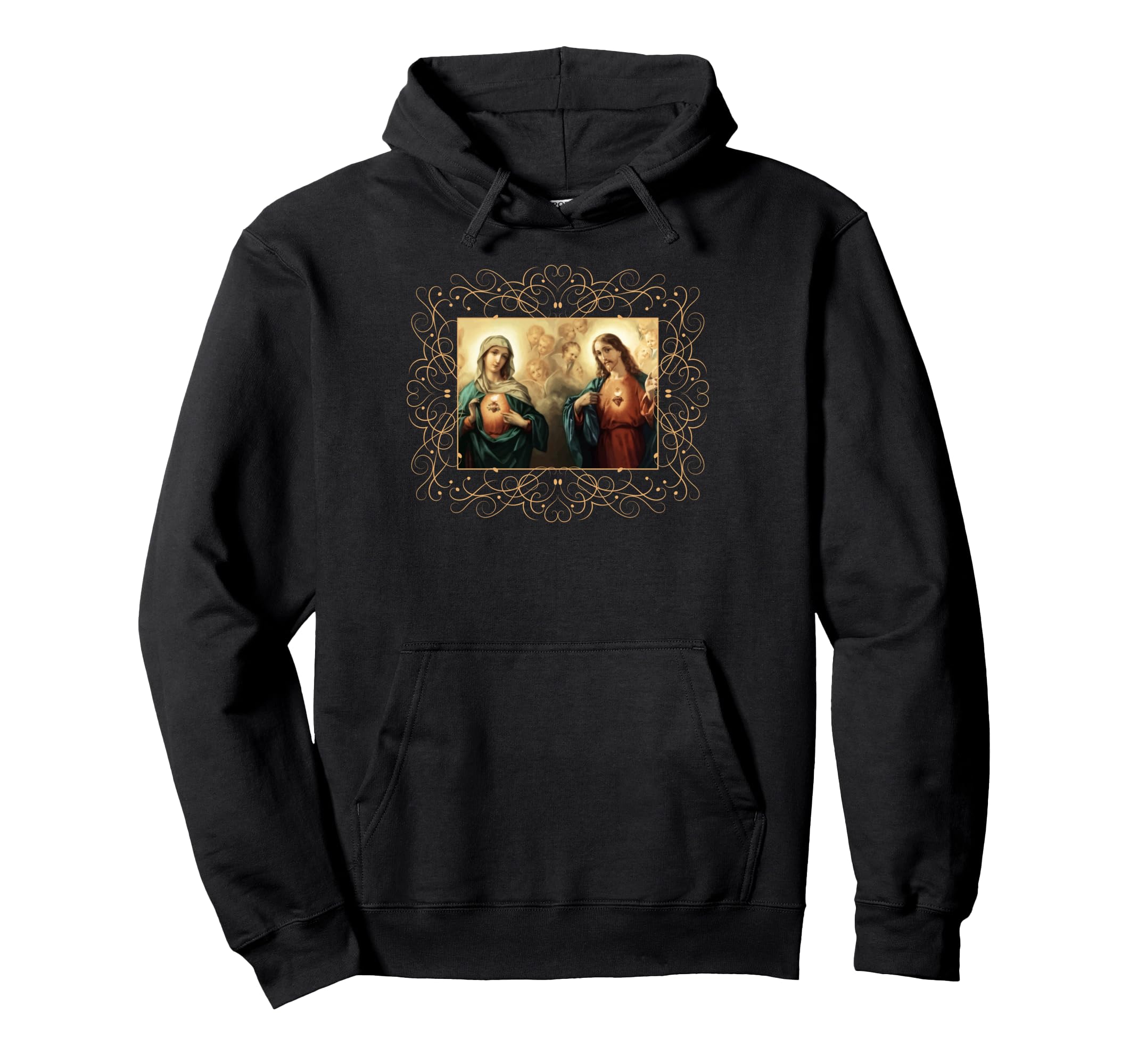 A painting of the heart of Jesus and the Immaculate Heart: Jesus and Mary by Parker