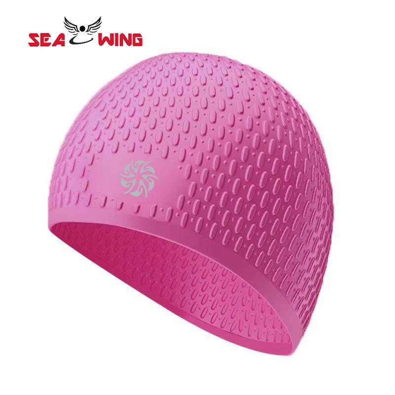 Non-Slip Silicone Swimming Cap for Women, Large Waterproof, with Ear Protection, Ideal for Long Hair