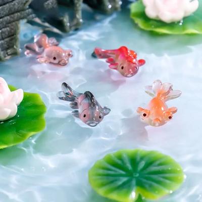Koi Carp Cute Small Fish Ornaments Decoration Accessories DIY Fish Tank Mini Figurines Micro Landscape Ornaments
