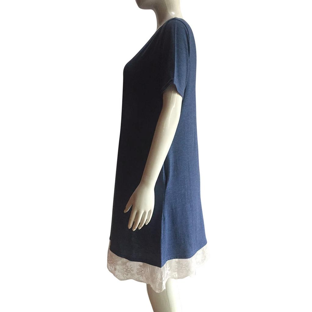 Koroshi SHORT SLEEVE - Vestito casual - navy/blu scuro