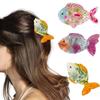 Non Slip Ocean Animal Hairpin 3.4 Inch Big Acrylic Clip Fun Fish Hair Claw Clip  Hair Decor