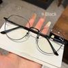 Fashion Metal Anti-Blue Light Glasses Women Men Vintage Ultralight Oval Frame Computer Game Goggles Blue Ray Blocking Eyeglasses