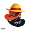 Tirelire - PLASTOY - One Piece Pile de chapeaux Luffy Ace Sabo - Plastique - 15 cm
