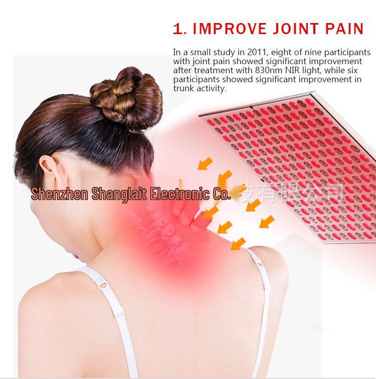 Tragbare Infrarot-LED 660+850nm Rotlichttherapielampe für Physiotherapie und Schönheit