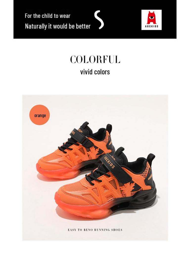 Abckids 2026 Spring Breathable Mesh Shoes: Casual Kids' Footwear for Boys & Girls