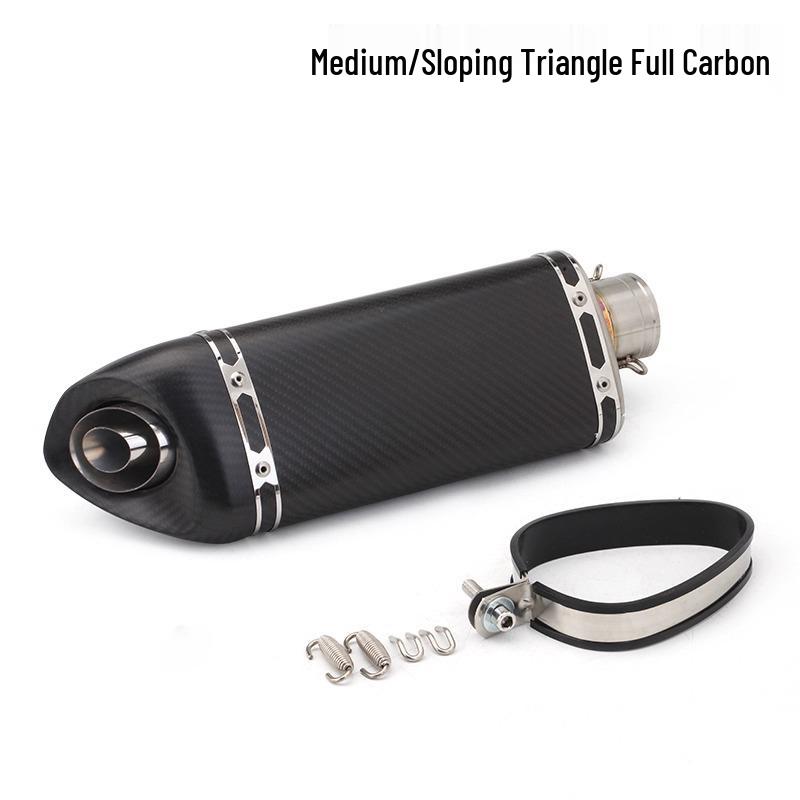 Universal Ninja Motorcycle Exhaust: Oblique Triangle, Round & Hexagon Tail Mods