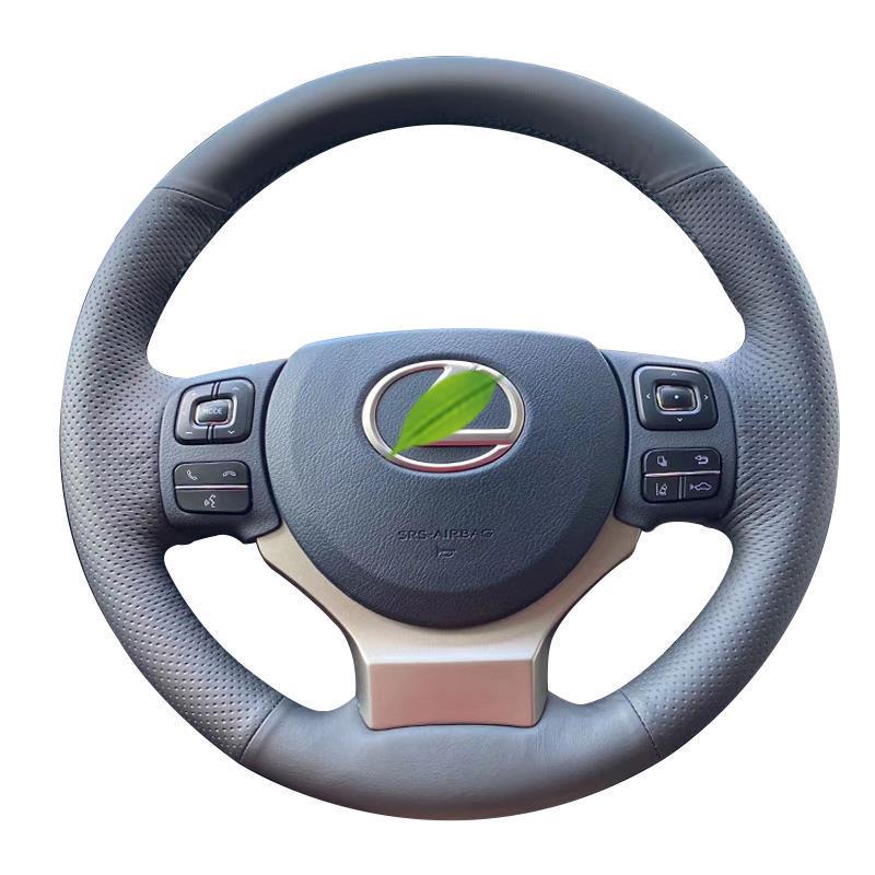 Pokrowiec na kierownicę ze skóry naturalnej, szyty ręcznie, do Lexus ES, NX, RX, GS, IS, CT