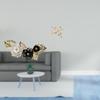 Nordic Leaves Sculpture And Wooden Bird Wall Art Hanging Ornament for Dining Room Bedroom Office