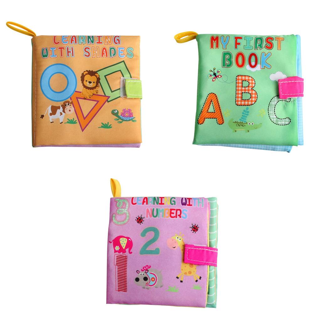 Wholesale Baby Cognitive Cloth Book Educational Early Learning Tear-resistant English Forest Ocean Animal Hand Book
