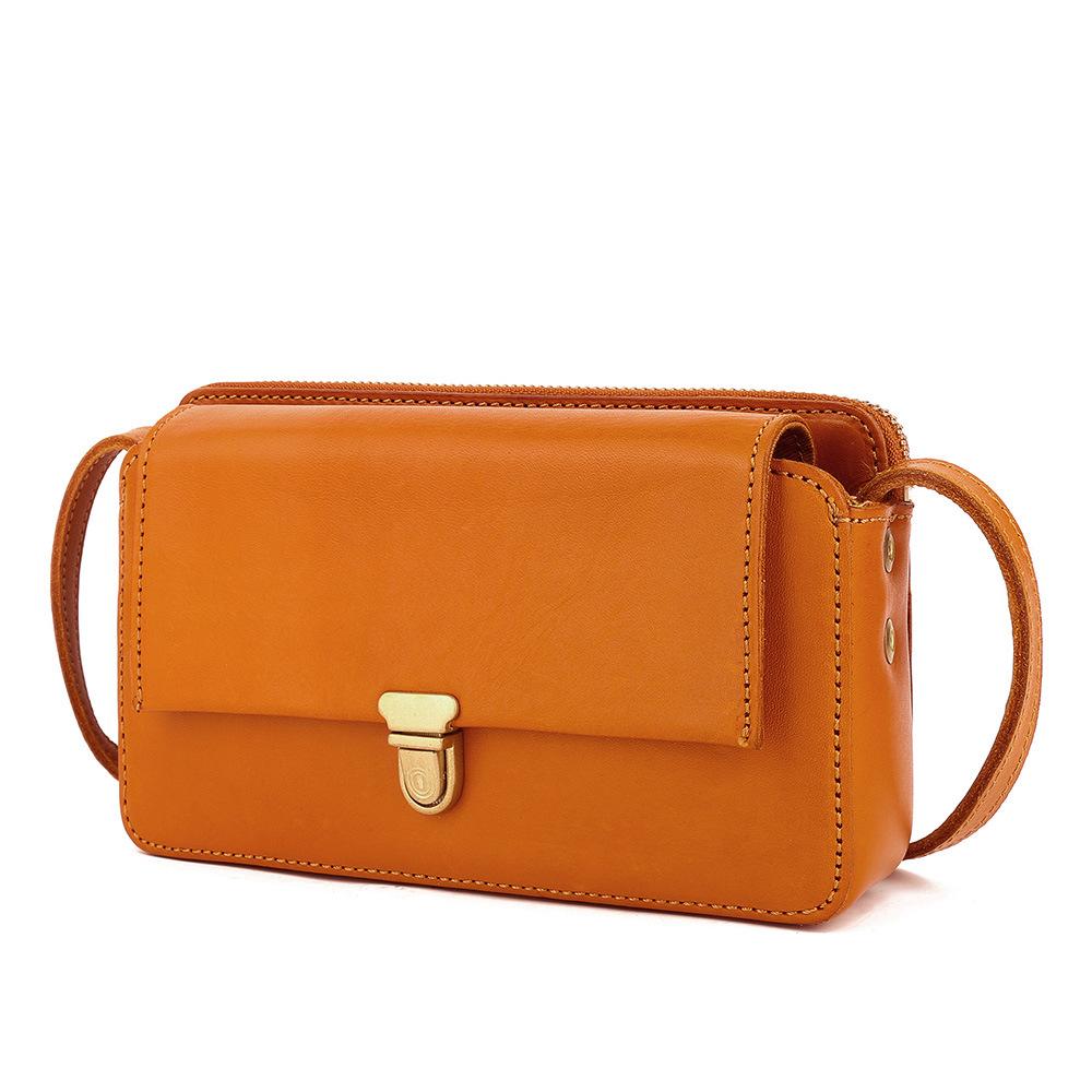 

New vegetable tanned leather bag women s bag fashionable and simple shoulder bag versatile women s messenger bag genuine leather women s bag