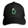 Funny Cartoon Letter D With Googly Eyes Baseball Cap Vintage Retro Embroidered Lightweight Packable Gift For Him Her