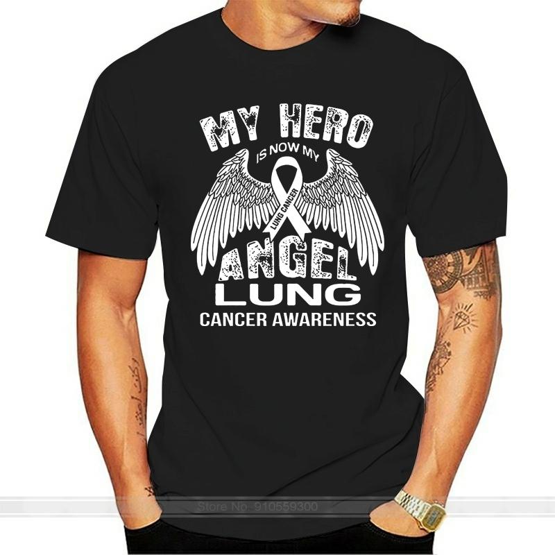 

Men T Shirt LUNG Cancer Awareness Month Shirt male brand teeshirt men summer cotton t shirt S разноцветный