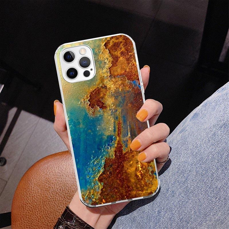 

Винтажный индустриальный стиль Ржавый узор Чехол для телефона Для iPhone 17 Air 16 Pro Max 16E 15 + 14 Plus 11 12 13 Mini 7 8 SE Подарок Печать iPhone 17 Pro Max