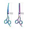 Professional Stainless Steel Pet Grooming Scissors - Right Hand Orientation, Multi-Purpose Hair Trimming Shears with Round Head,