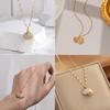 Elegant Geometric Pearl Necklace With Electroplated Alloy And Irregular Pattern For Women