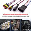 2/5/10 Sets HID 1/2/3/4/5/6 Pin Way Waterproof Electrical Wire Connector with 10CM 18AWG Wire for Car/Truck Harness Wiring
