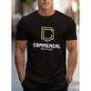 T-shirt Commencal z logo dla mężczyzn, rozmiary europejskie, z uroczym wzorem. Ma wygodne dopasowanie, Modne ubrania kulturowe, Stylowy design