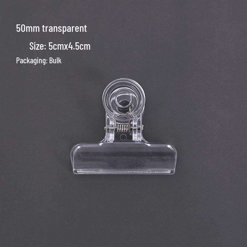 Large White Transparent Long Tail Multi-Functional Stationery Clips