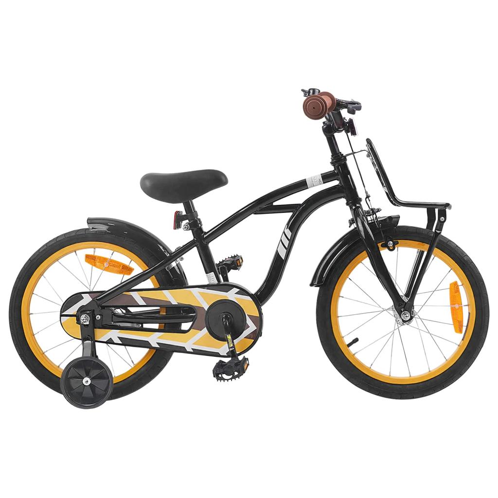 Kids  Bicycle 16 Inch for Ages 4 6 Black
