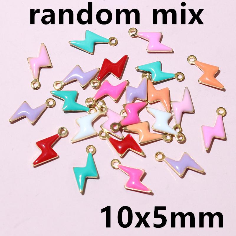 

20pcs Stainless Steel Enamel Dolphin Lightning Moon Charms Pendant for Earrings Bracelet Necklace DIY Jewelry Making Accessories