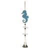 Mediterranean Style Wooden Ocean Pendants Marine Animals Ocean Themed Dolphin Wind Chimes with Bell Starfish Wall Hanging