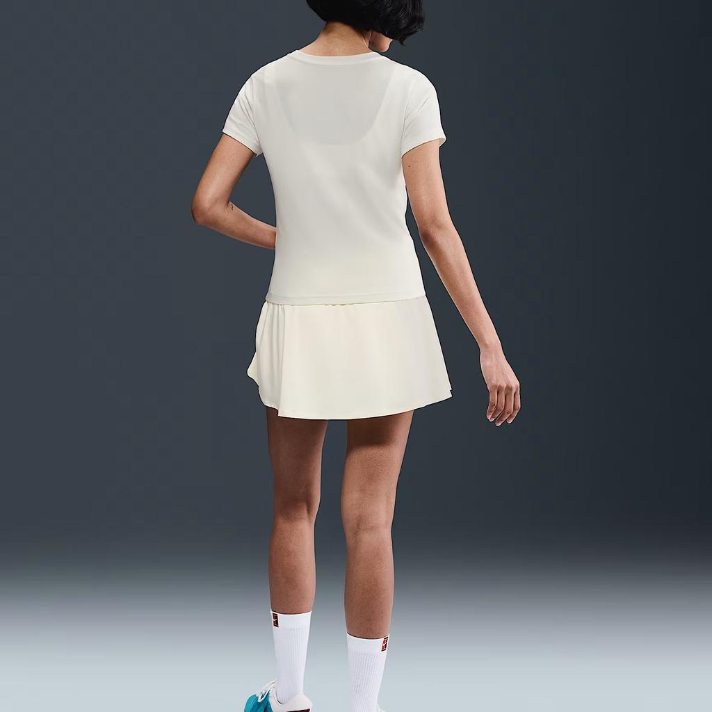 Nike Slam Round Neck Comfortable Slim Fit Short Sleeve T-Shirt Women Tops Light-Ivory HJ3817-110