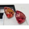 Trillion Cut Mexican Fire Opal 30-31 Ct Pair Beautiful Certified Loose Gemstone