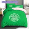 Set Copripiumino Trapuntato con Motivo Celtic F.C. Decorazione per la Casa Regalo (1 * copripiumino + 2 * federe senza imbottitura)