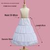 Children's Puffy Princess Petticoat Dress with Adjustable Fishbone and Inner Lining, Perfect for Birthdays and Flower Girl Occasions.