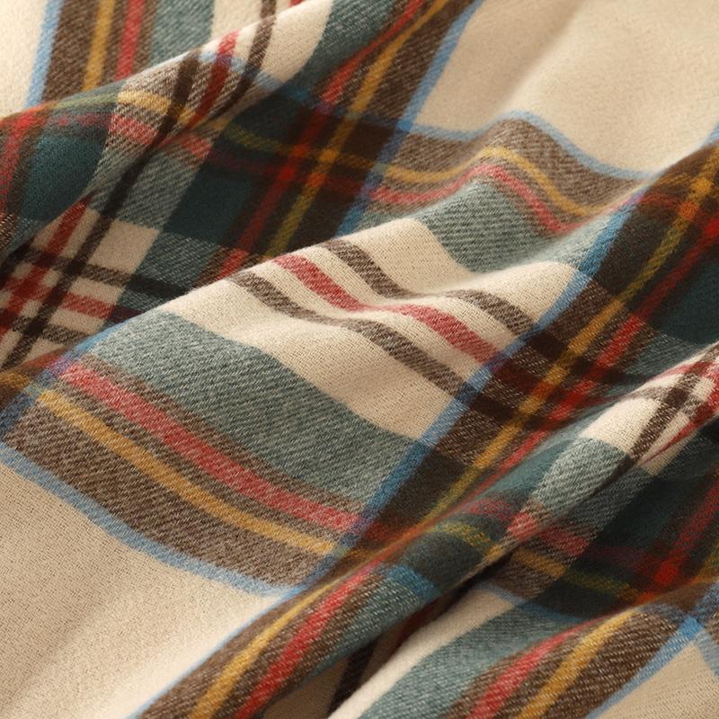 Luxury Plaid Scarf Winter Warm Cashmere Women Long Pashmina Foulard Female Scarves Lady Tassel Shawl Wraps  Design New