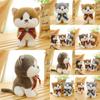 Adorable Plush Cat Doll Soft Three Color Cat Plush Toy 8 Inch For Kids Birthday Gift