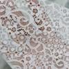 Silver Jacquard Mesh Non-Elastic Polyester Lace Fabric for Women's and Children's Clothing