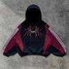 American High Street Hooded Sweater Dark Spider 3D Printing Color Matching Niche Trendy Brand Hip Hop Retro Loose Hoodie