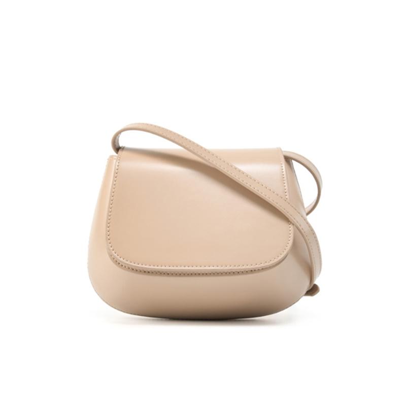 

HIFASHION Classic Genuine Leather Saddle Bags Women Luxury Handbags Ladies Shoulder Crossbody Bags Designer Purse For Work Party абрикосовий
