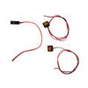 RC Car LED Lights Easy Installation Positive and Negative Power Headlight for Remote Control Cars Orange