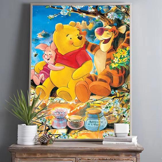 Malowanie po numerach diamentami Kreskówka Anime Mozaika diamentowa Kubuś Puchatek Spiderman Obraz z cyrkoniami Pokój dziecięcy Dekoracja DIY