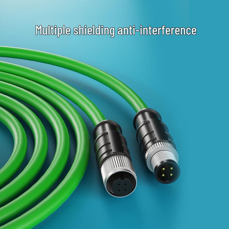 LIJIA M12 4-Pin D-Type Industrial Shielded Ethernet Cable